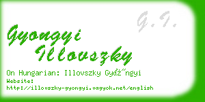 gyongyi illovszky business card